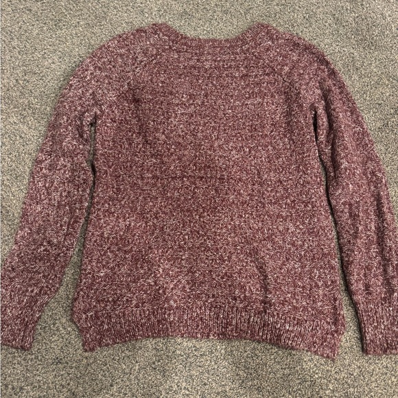 Hippie Rose Maroon Crew Neck Sweater - Picture 2 of 2